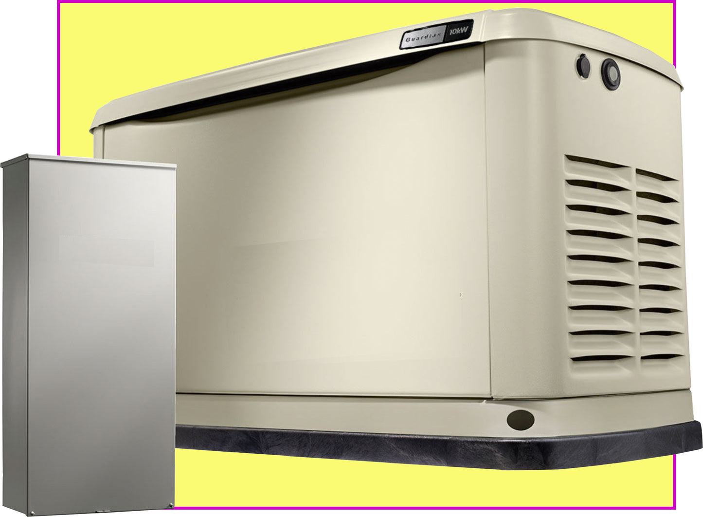 New 10 kW Propane/Natural Gas Generator w/ 16-Circuit, 100 Amp Automatic Transfer Switch by Generac