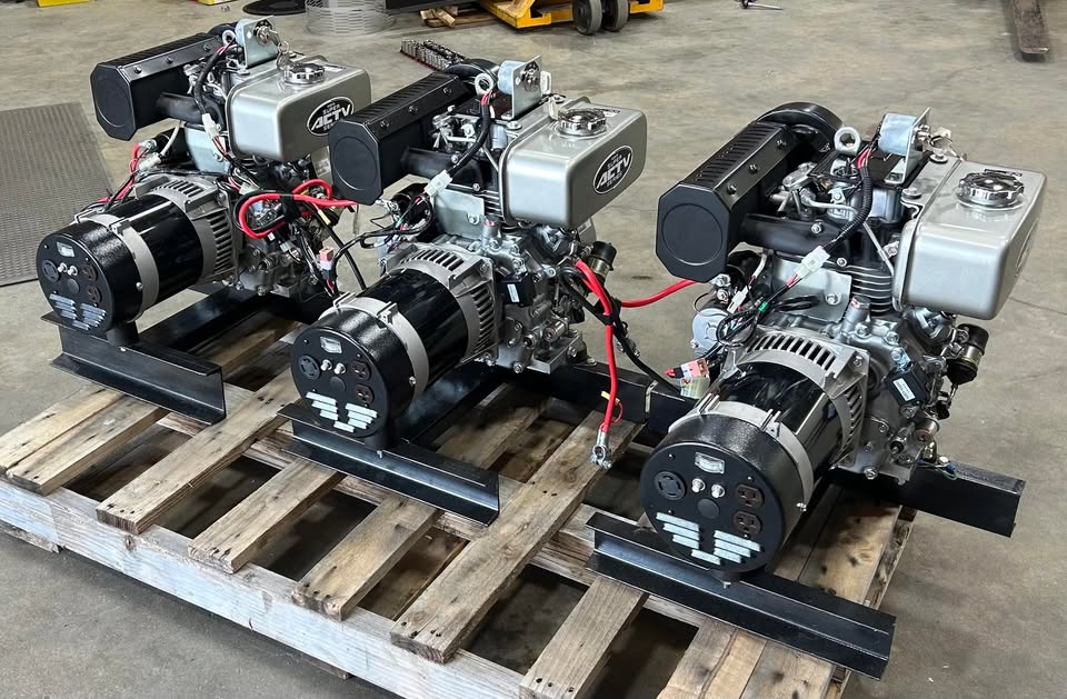 Lot of (3) NEW Kubota Diesel Generator - Excellent Economy 0.23 GPH