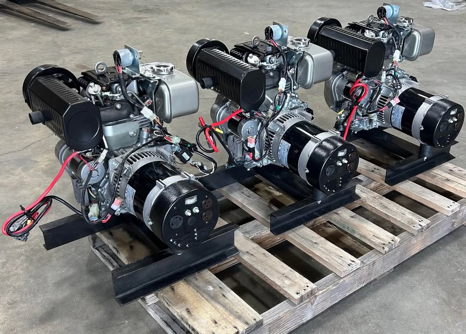 Lot of (3) NEW Kubota Diesel Generator - Excellent Economy 0.23 GPH