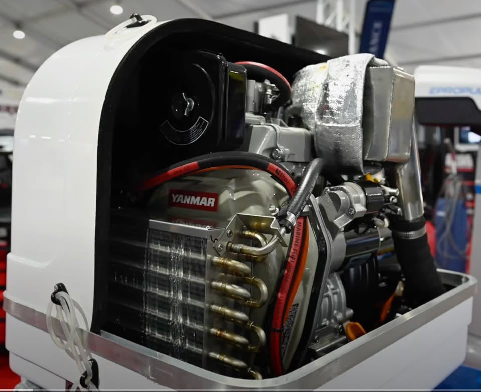 New Yanmar Powered 4 kW Diesel Marine Generator with Soundproof Enclosure by Central Maine Diesel