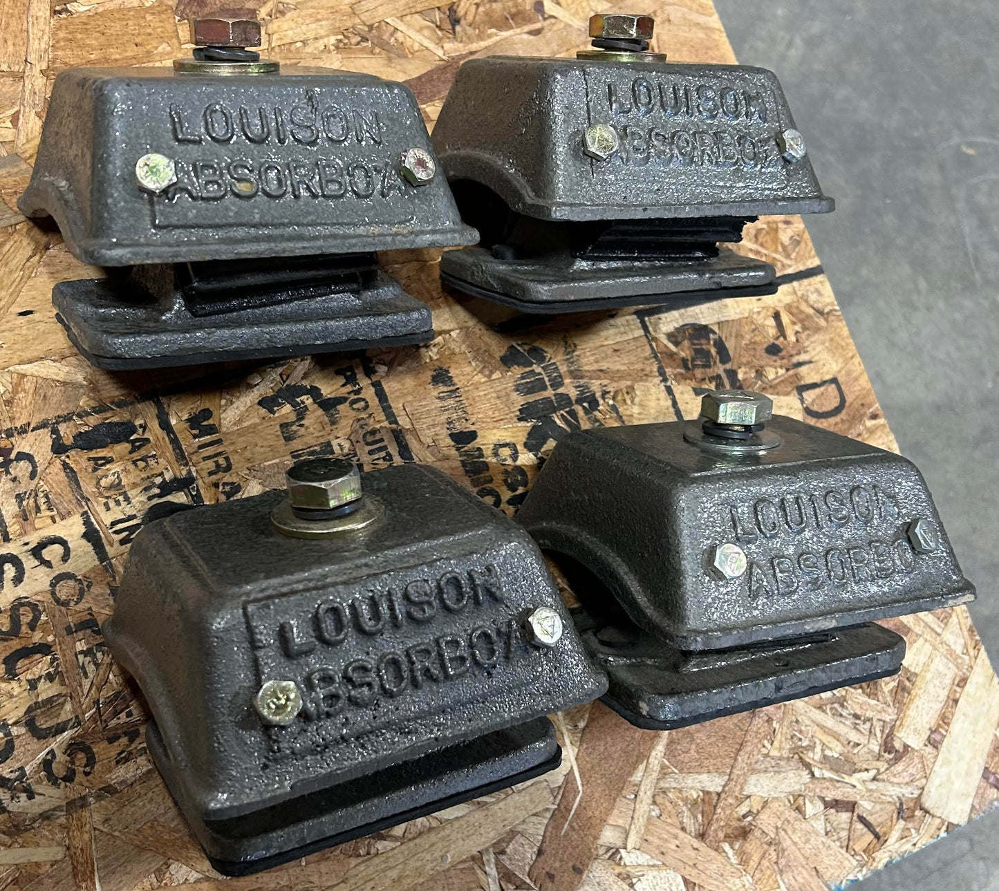 Heavy-Duty Vibration Mounts for 6-1 & 12-2 Lister CS (Metro) Diesel Engine 800 Pound Load Rating