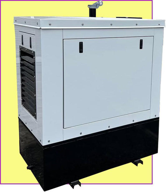 Perkins 10 kW Diesel Generator w/ Sound Enclosure + Fuel Tank by Central Maine Diesel - Model # 09110