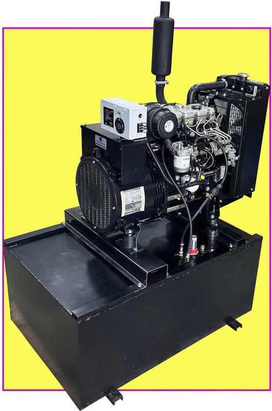 NEW Perkins 15 kW Diesel Generator w/ Subbase Fuel Tank by Central Maine Diesel - Model # 09118