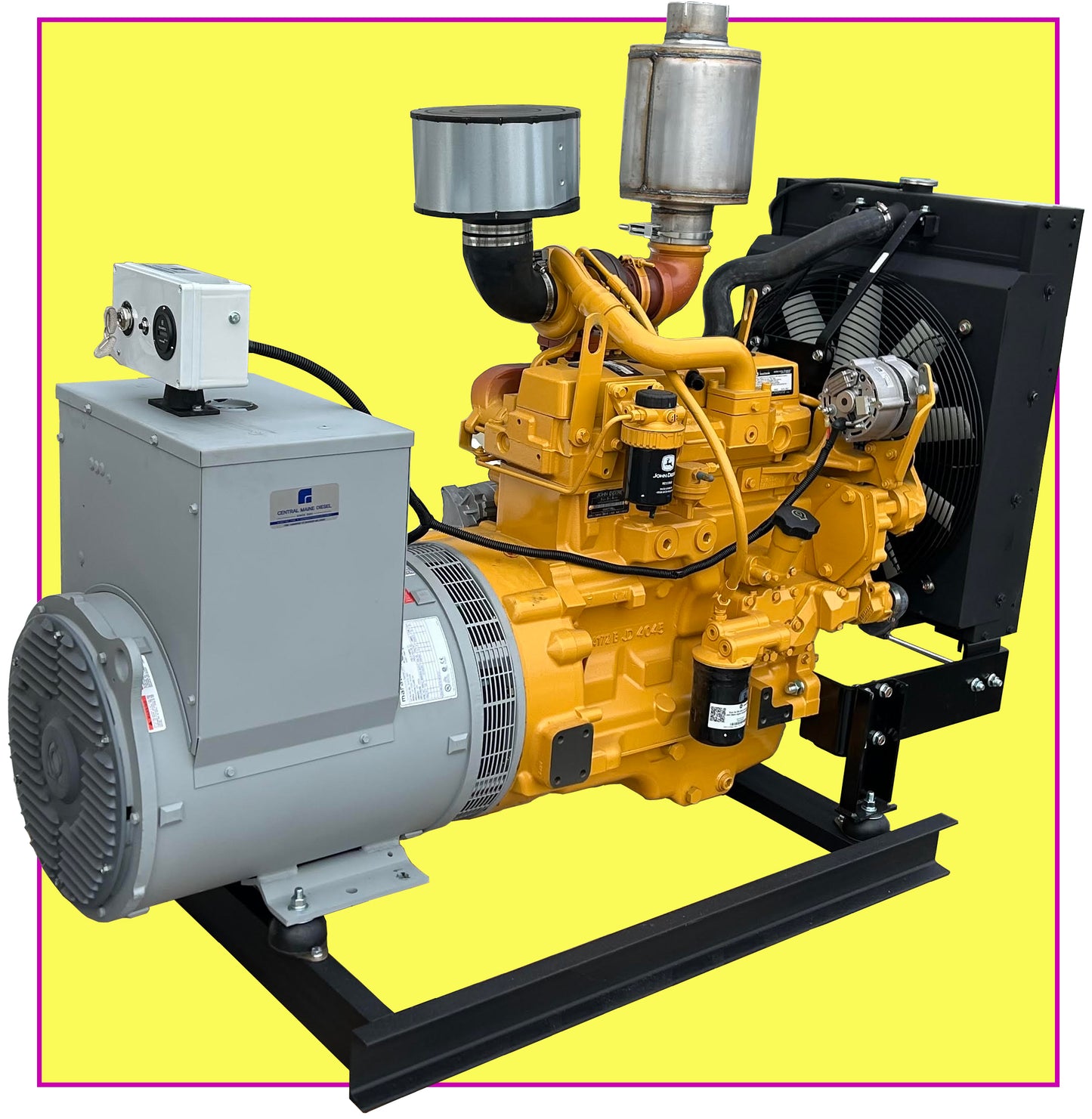 John Deere 55 kW Diesel Generator by Central Maine Diesel - Model # 07205