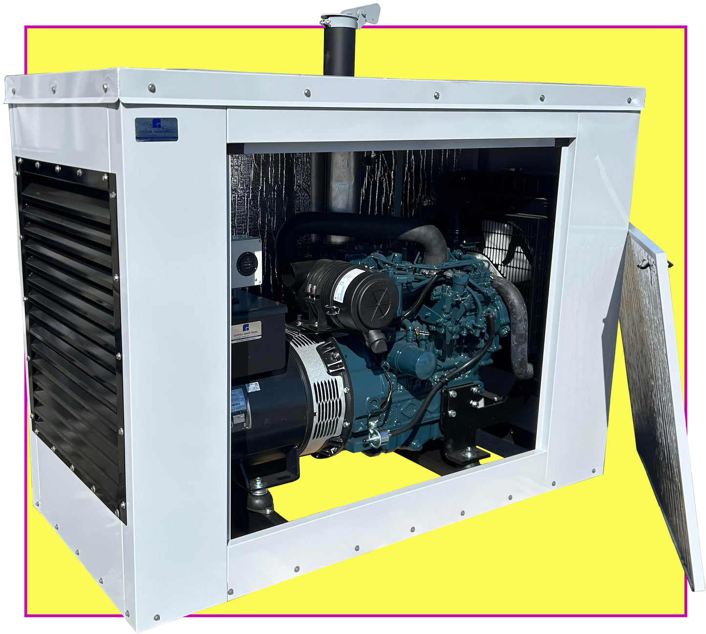 Kubota 30 kW Diesel Generator w/ Enclosure by Central Maine Diesel - Model # 05532