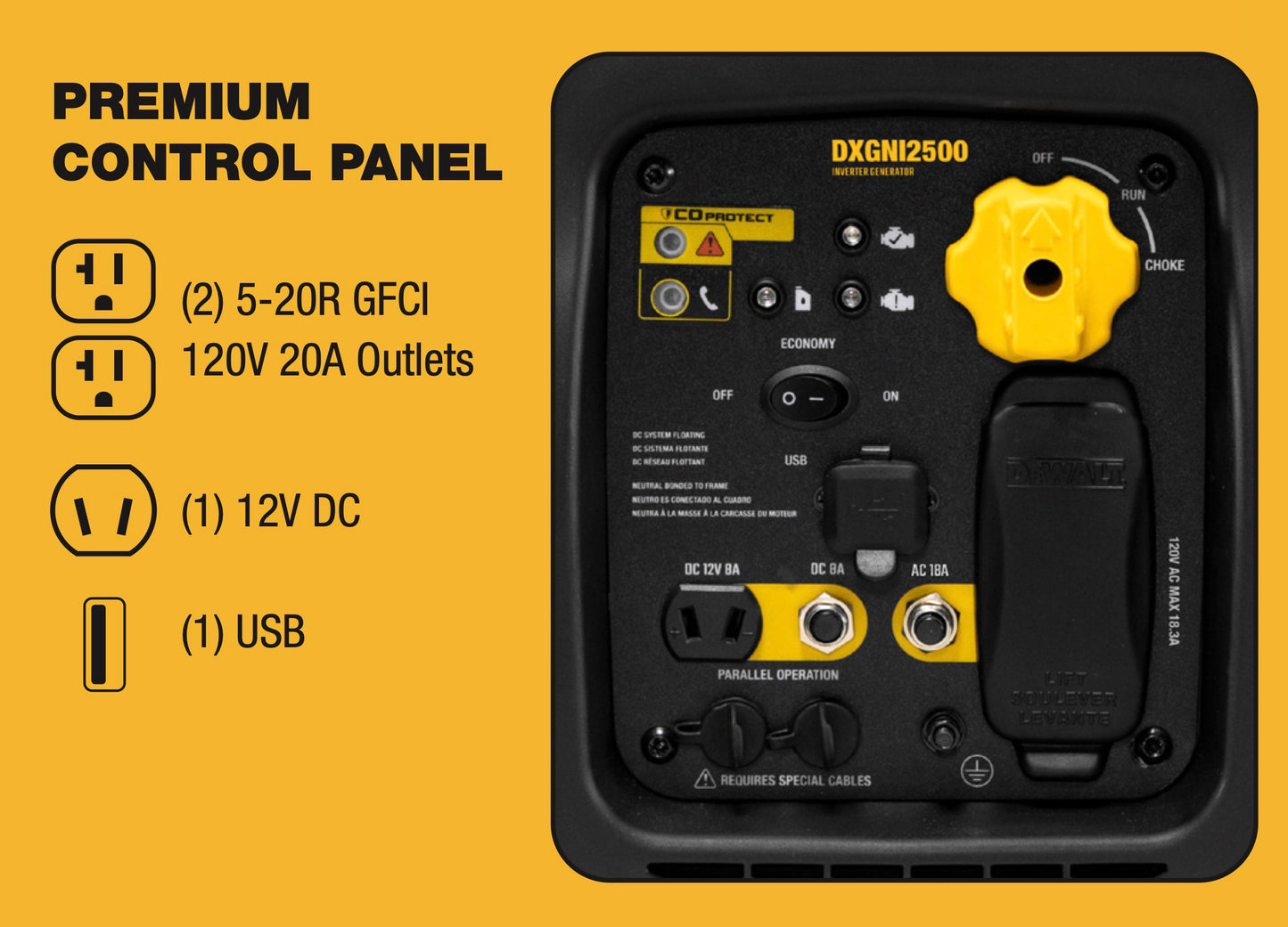 DeWalt 2,500 Watt Inverter Generator - Model # 01559