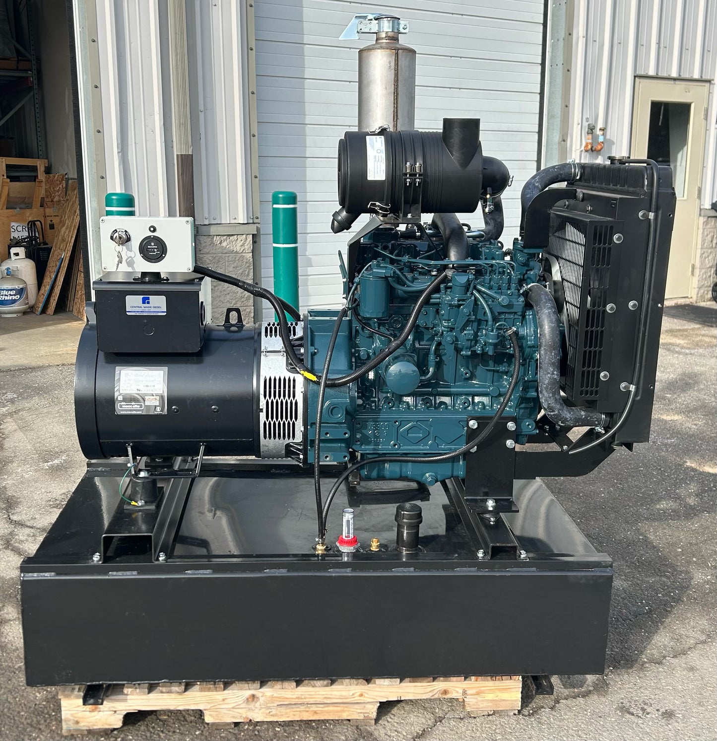 Kubota 40 kW Diesel Generator + 100 Gallon Subbase Fuel Tank by Central Maine Diesel - Model # 05542