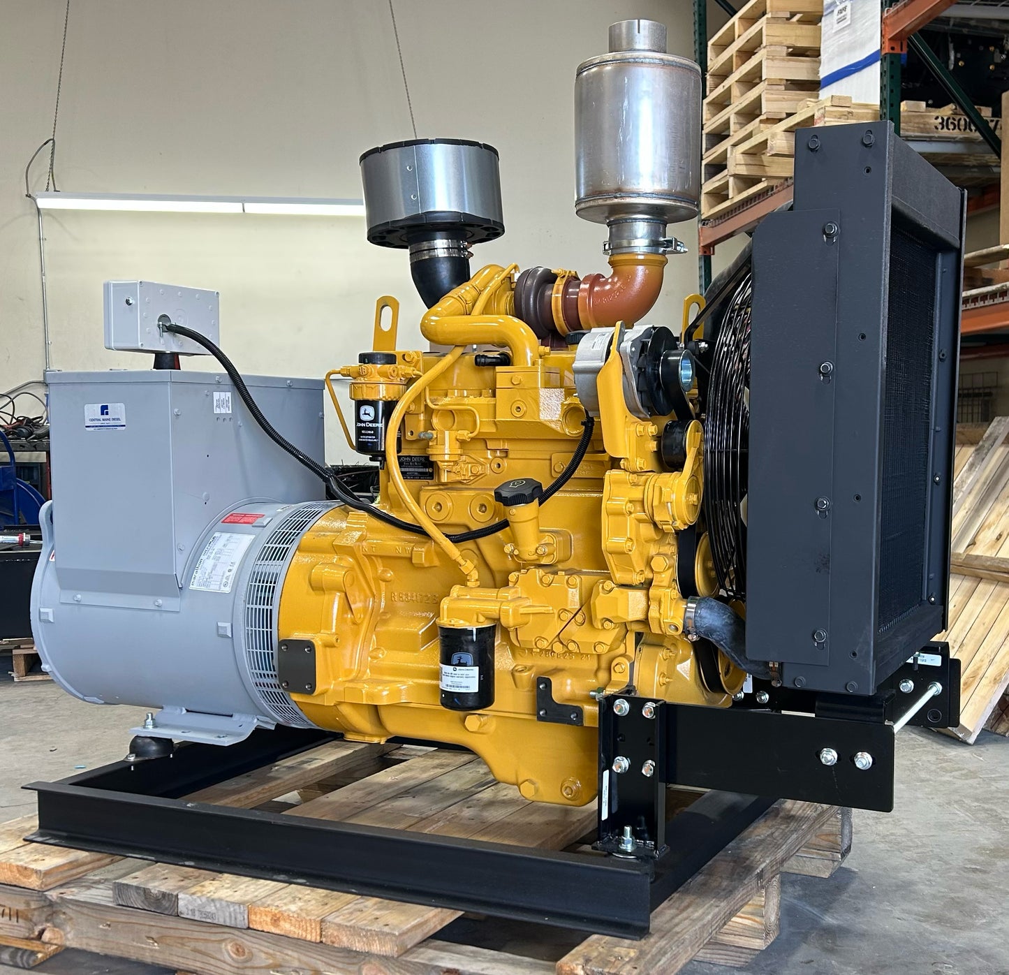 John Deere 55 kW Diesel Generator by Central Maine Diesel - Model # 07205
