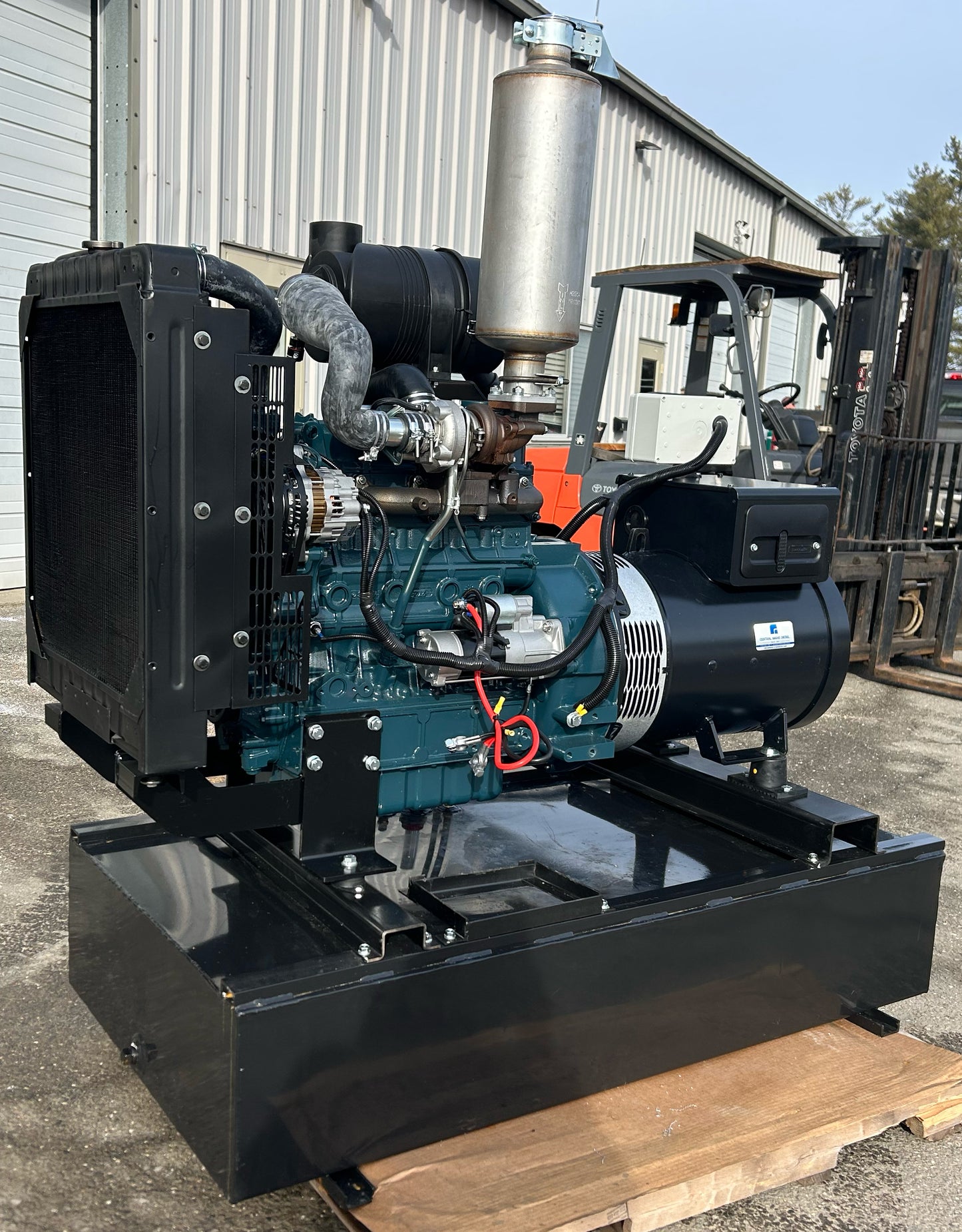 Kubota 40 kW Diesel Generator + 100 Gallon Subbase Fuel Tank by Central Maine Diesel - Model # 05542