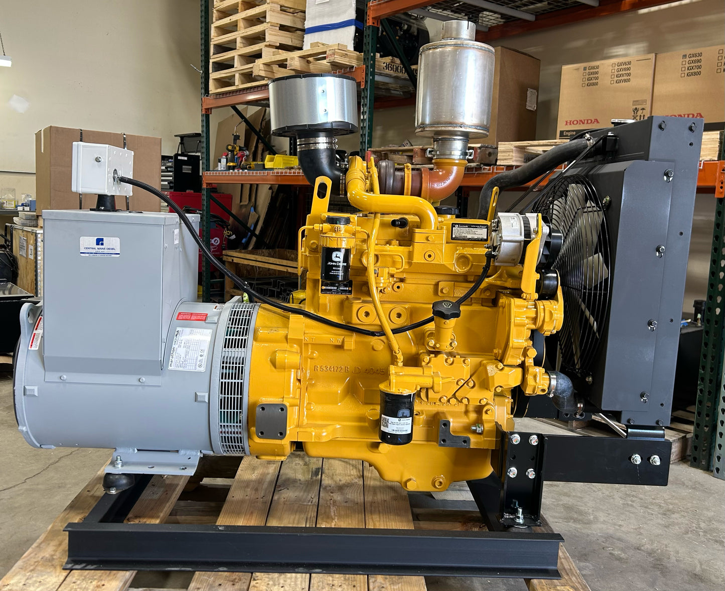 John Deere 55 kW Diesel Generator by Central Maine Diesel - Model # 07205