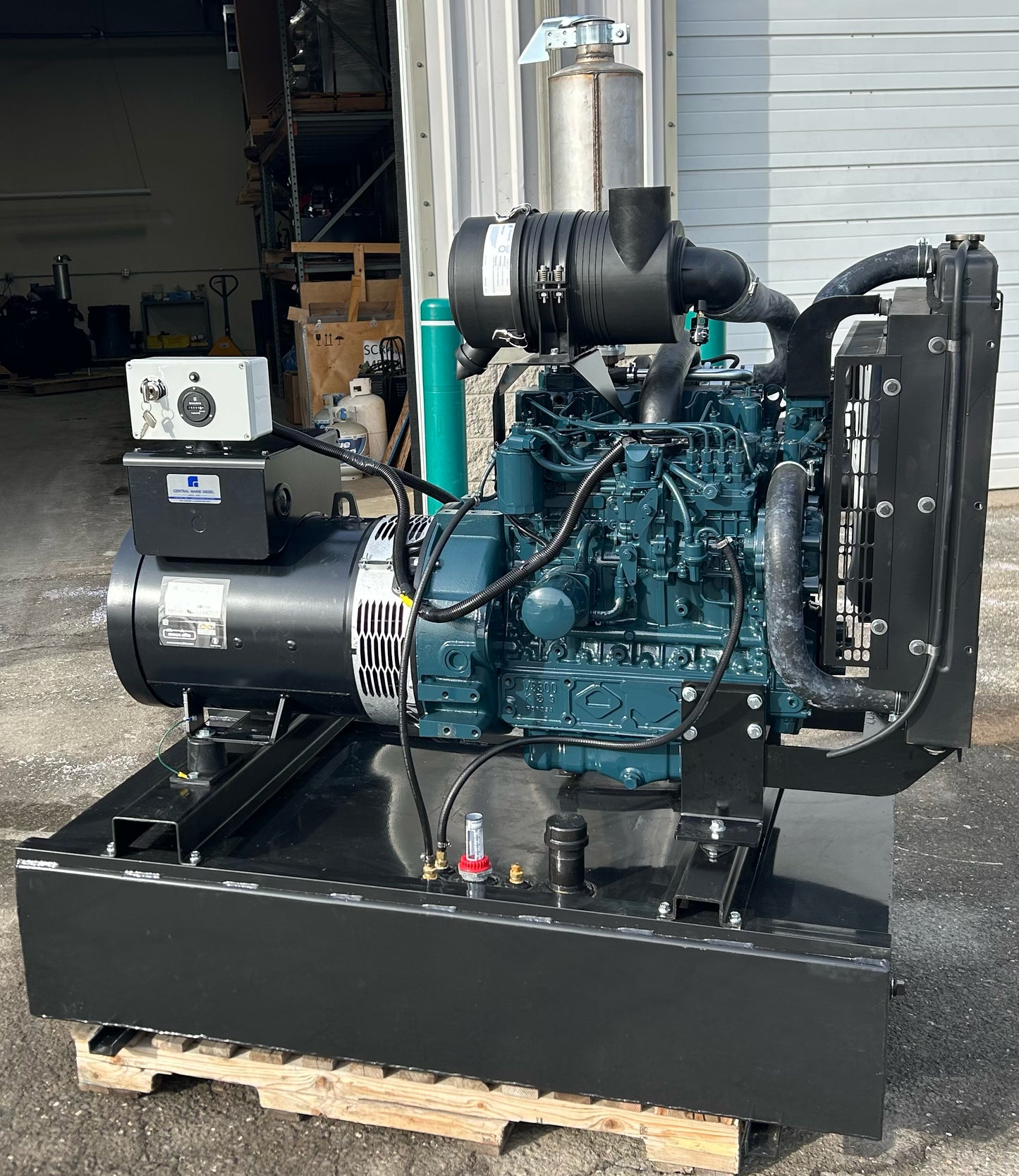Kubota 40 kW Diesel Generator + 100 Gallon Subbase Fuel Tank by Central Maine Diesel - Model # 05542