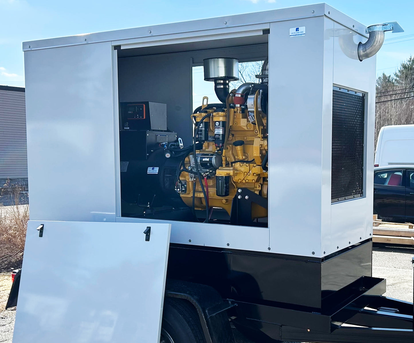 Mobile John Deere 55 kW Diesel Generator by Central Maine Diesel - Model # 07270