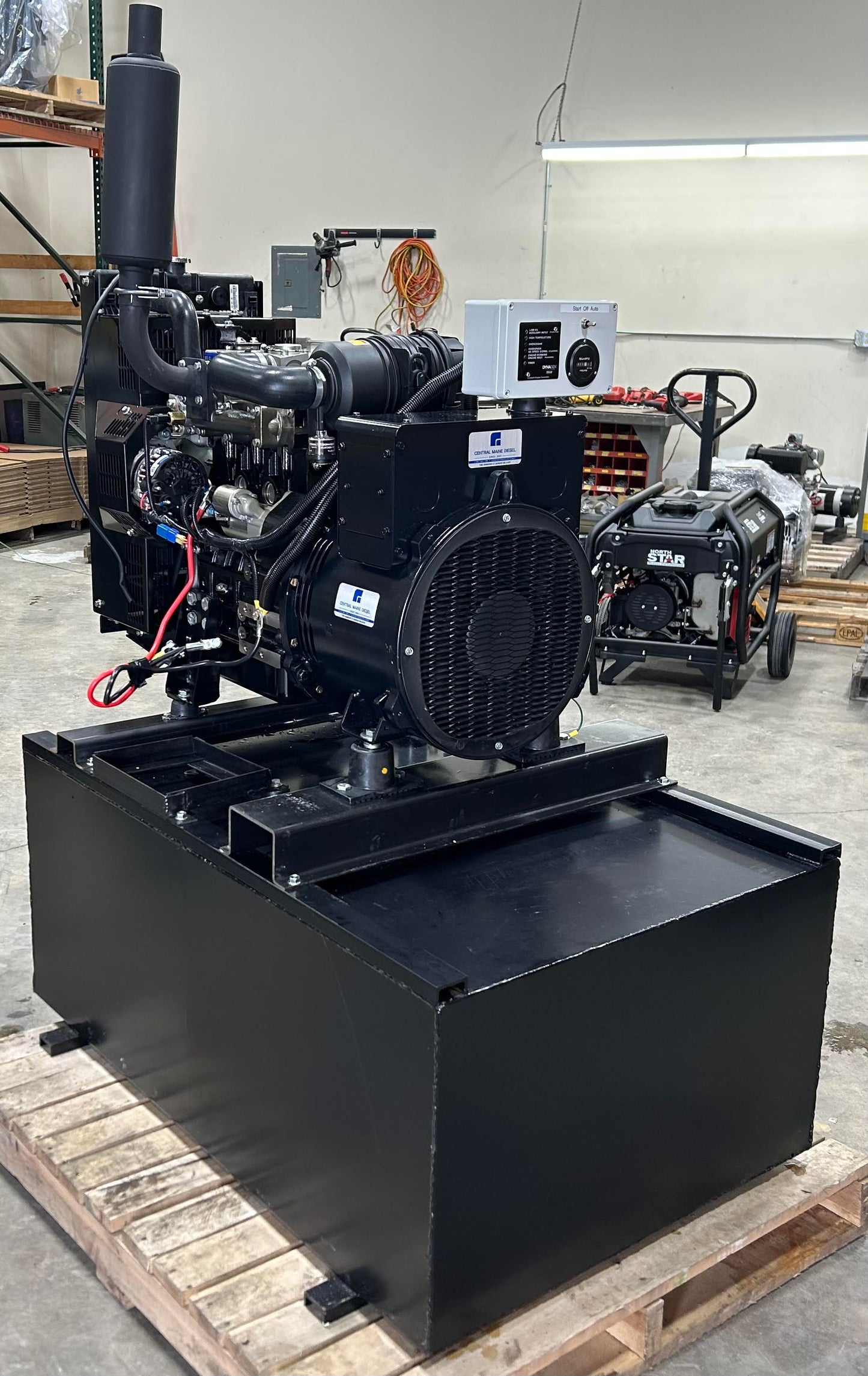 NEW Perkins 15 kW Diesel Generator w/ Subbase Fuel Tank by Central Maine Diesel - Model # 09118