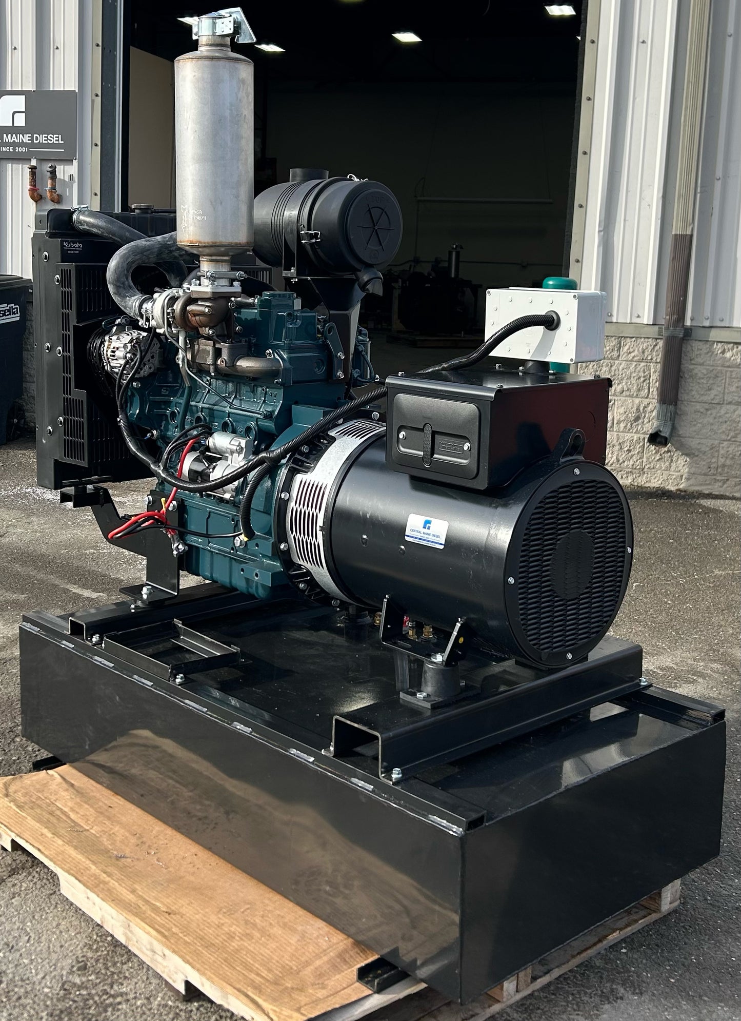 Kubota 40 kW Diesel Generator + 100 Gallon Subbase Fuel Tank by Central Maine Diesel - Model # 05542