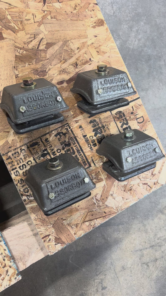 Heavy-Duty Vibration Mounts for 6-1 & 12-2 Lister CS (Metro) Diesel Engine 800 Pound Load Rating